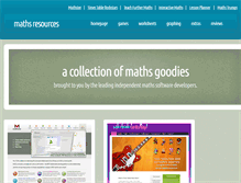 Tablet Screenshot of maths-resources.com